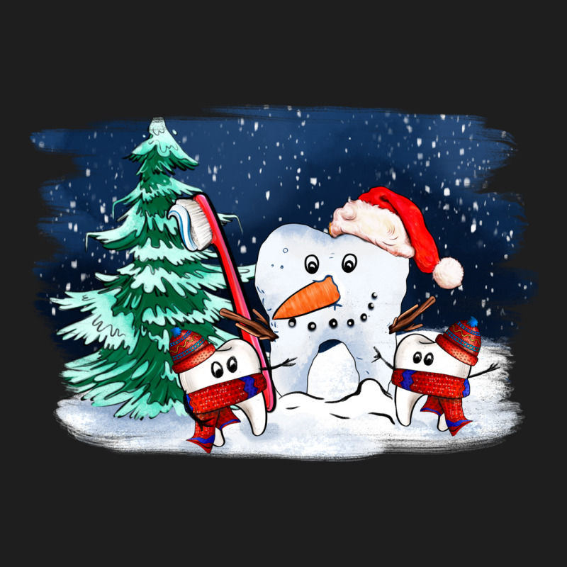 Teeth Snow Party Costom Ado Classic Tee by OliviaCreatesArt | Teevron