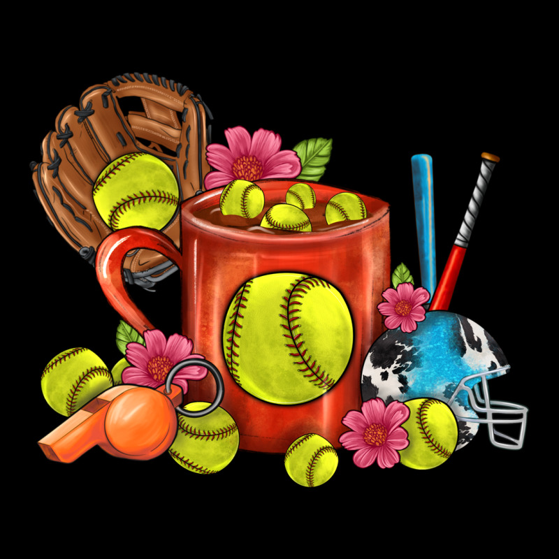 Softball Coffee Mug Premium Tee by FaDigitalArtStudio | Teevron