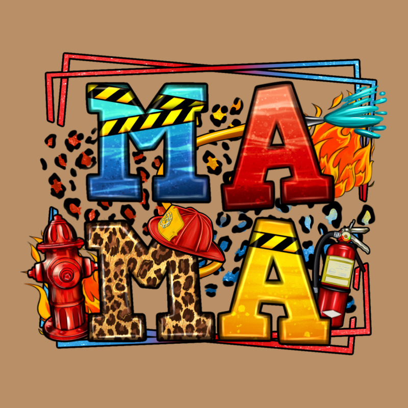 Leopard Frame Firefighter Mama Mother's Day Vintage Hoodie by LillyAllenDesigns | Teevron