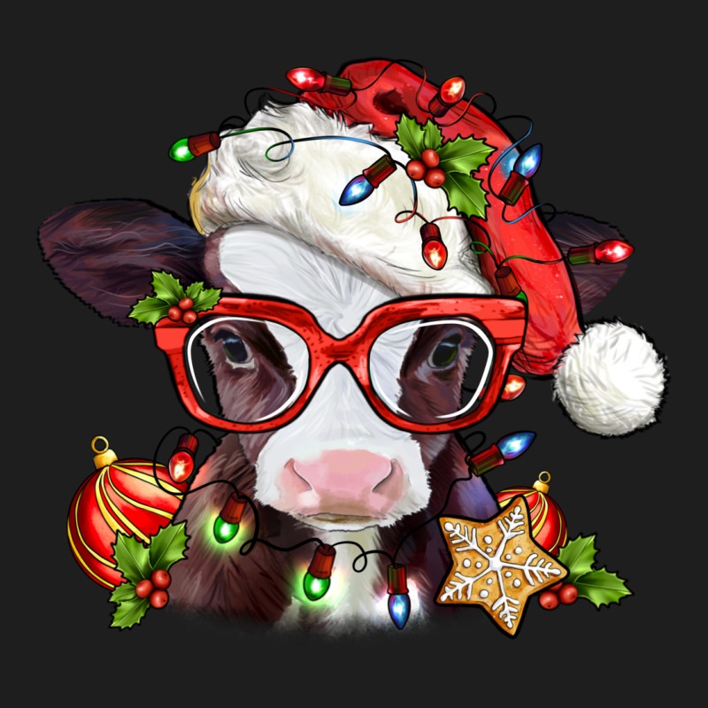 Christmas Baby Cow Heavyweight Hoodie by Jasminsmagicworld | Teevron