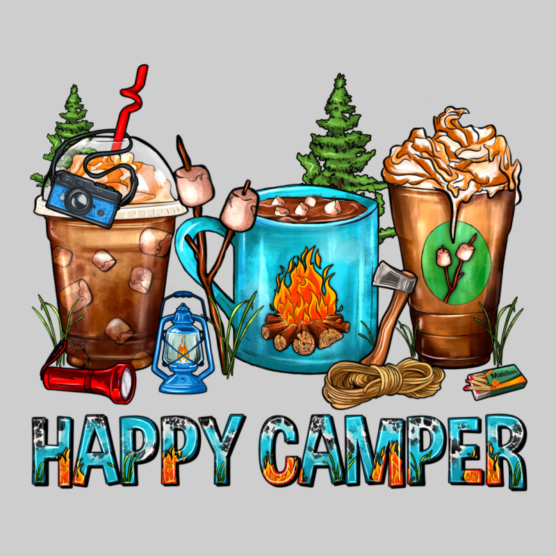 Happy Camper Coffee Cups Premium Tee by FaDigitalArtStudio | Teevron