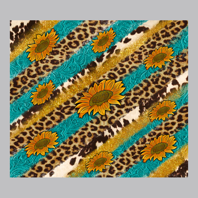 Leopard Cowhide  Leather Sunflowers Classic Tee by Artiststas | Teevron