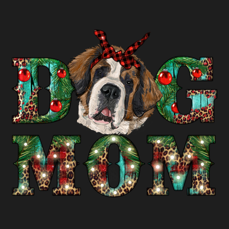 Western Christmas Dog Mom St Bernard Heavyweight Hoodie by RanaPortraitStore | Teevron