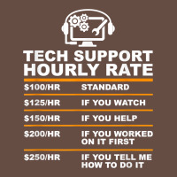Tech Support Hourly Rate T Shirt Long Sleeve Tee | Teevron