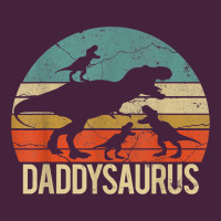 Daddy Dinosaur Daddysaurus 3 Three Kids Xmas Christmas Gift T Shirt Long Sleeve Tee | Teevron