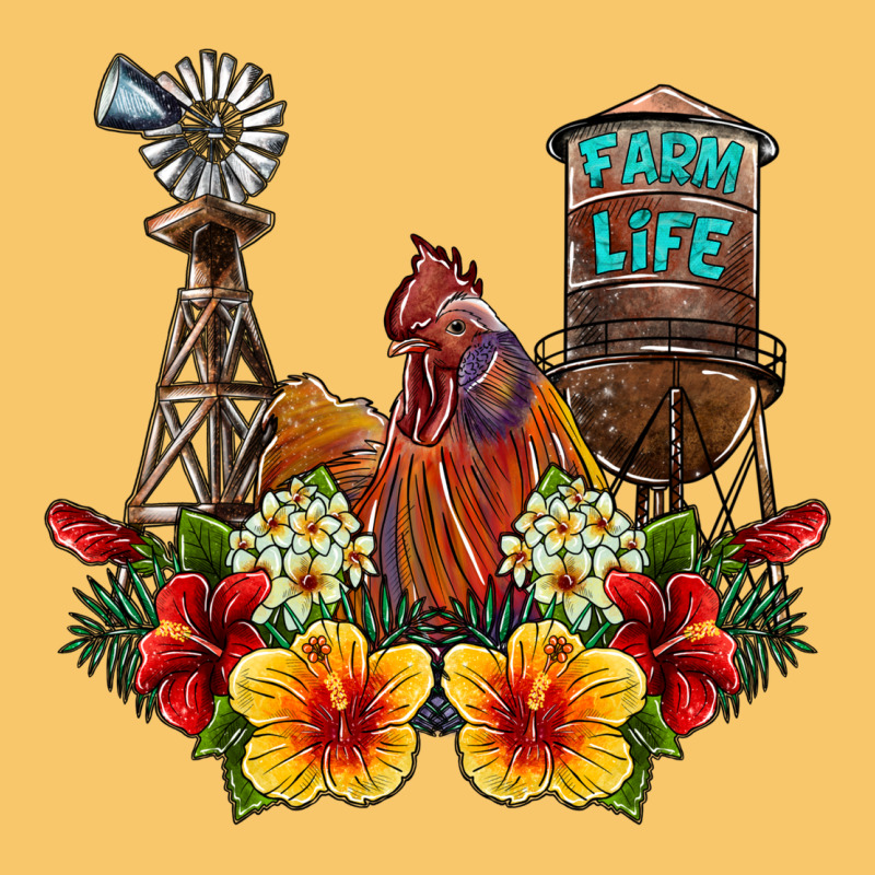 Farm Life Rooster Vintage Hoodie by SublimationCraftShop | Teevron