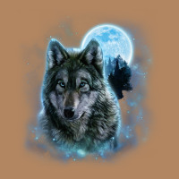 T Shirt, Grey Wolf Hunting Ground, Icy Moon, Forest, Galaxy Long Sleeve Tee | Teevron