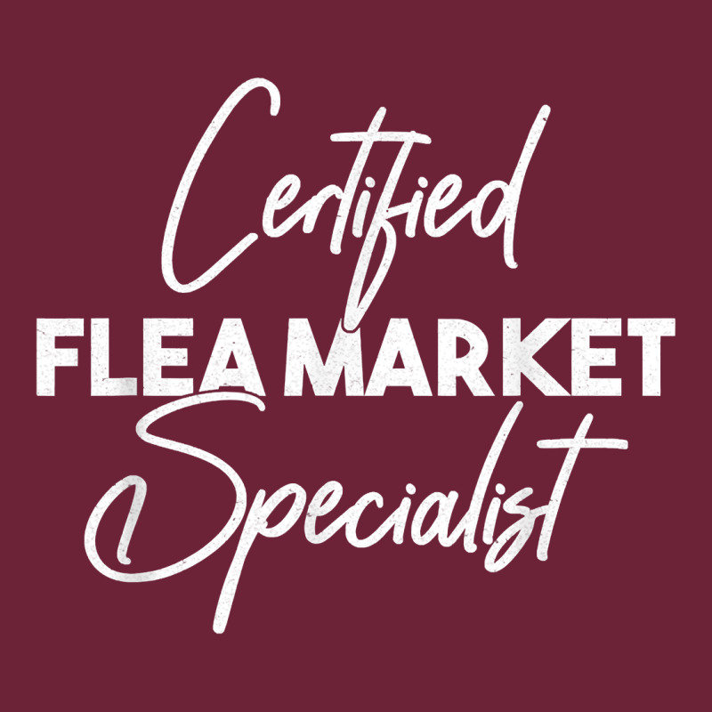 Certified Flea Market Specialist T Shirt Long Sleeve Tee by linhVisuals | Teevron