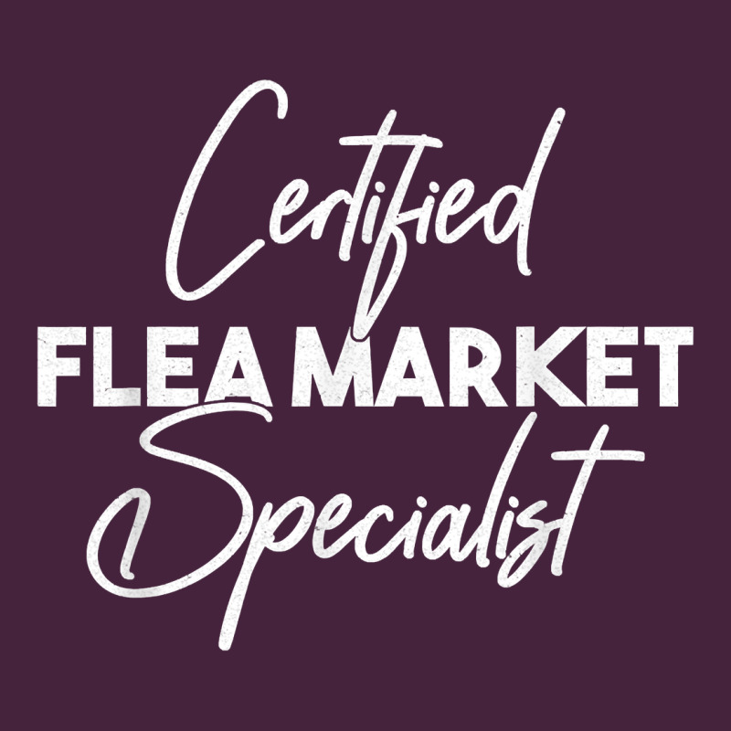 Certified Flea Market Specialist T Shirt Long Sleeve Tee by linhVisuals | Teevron
