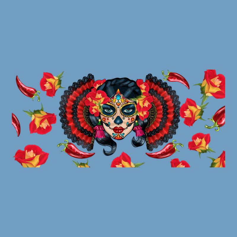 Sugar Skull Rose Libbey Glass Urban Heavy Tee by BundleAndBundleShop | Teevron