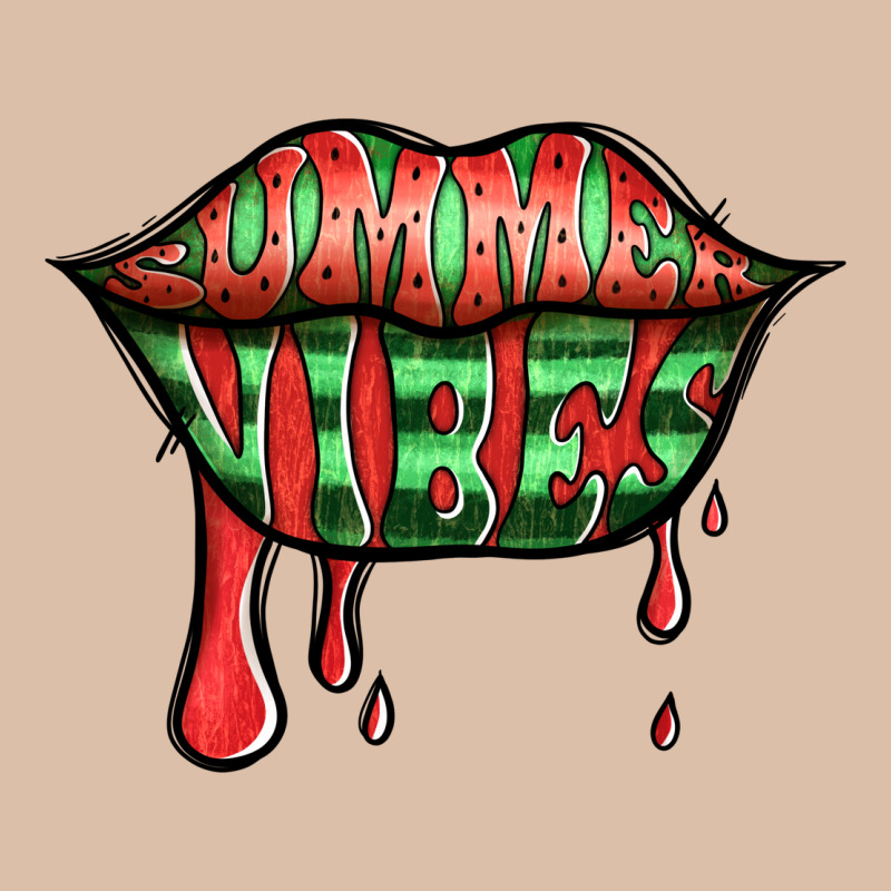 Summer Vibes Watermelon Lips Urban Heavy Tee by Jasminsmagicworld | Teevron