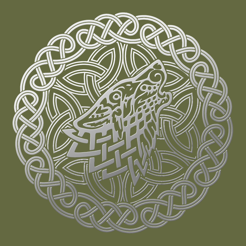 Ireland Celtic Knotwork Design Ornament Wolf Original Celtic Pullover Long Sleeve Tee by linhVisuals | Teevron