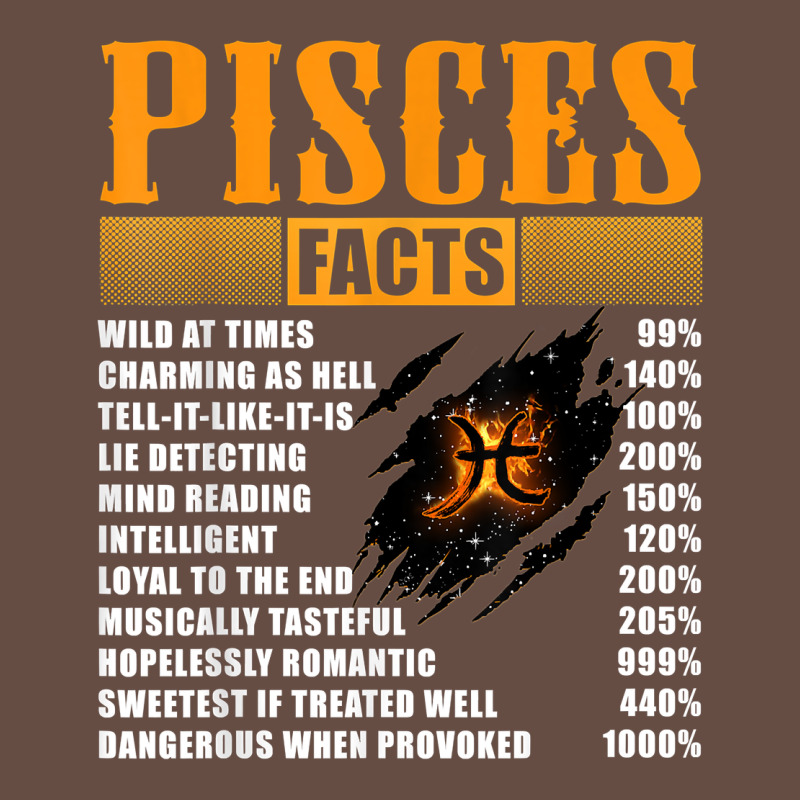 Pisces Facts T Shirt Pisces Birthday Gifts Long Sleeve Tee by linhVisuals | Teevron