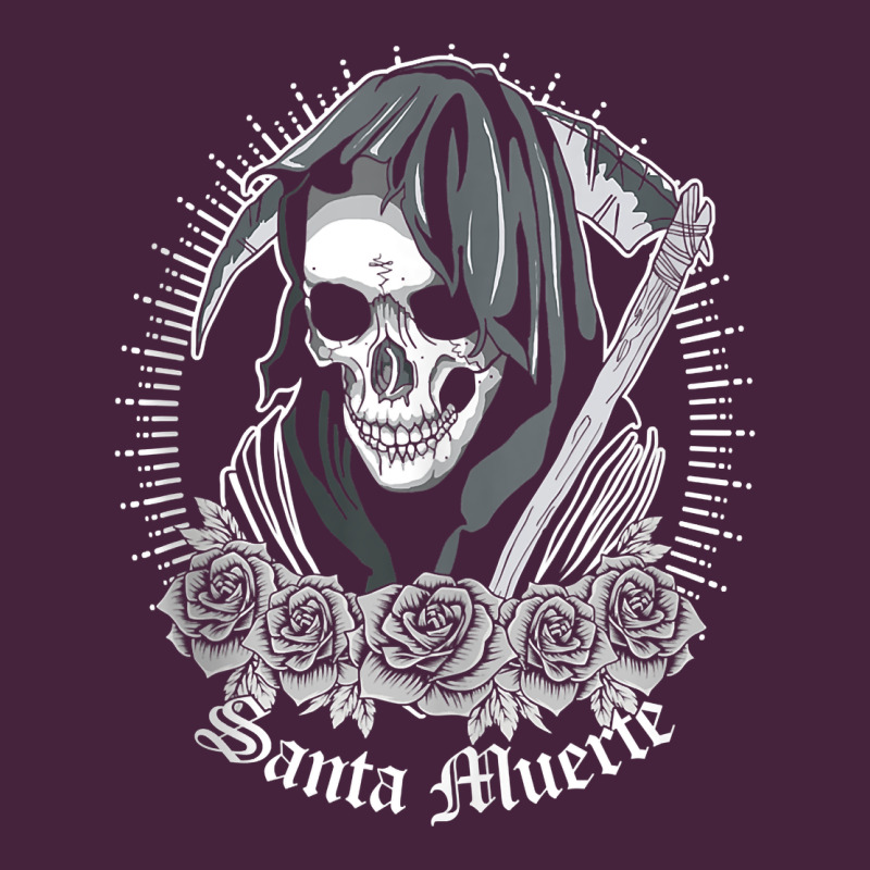 Santa Muerte Female Deity Mexican Satanic Dead Sugar Skull Tank Top Long Sleeve Tee by linhVisuals | Teevron
