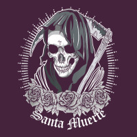 Santa Muerte Female Deity Mexican Satanic Dead Sugar Skull Tank Top Long Sleeve Tee | Teevron