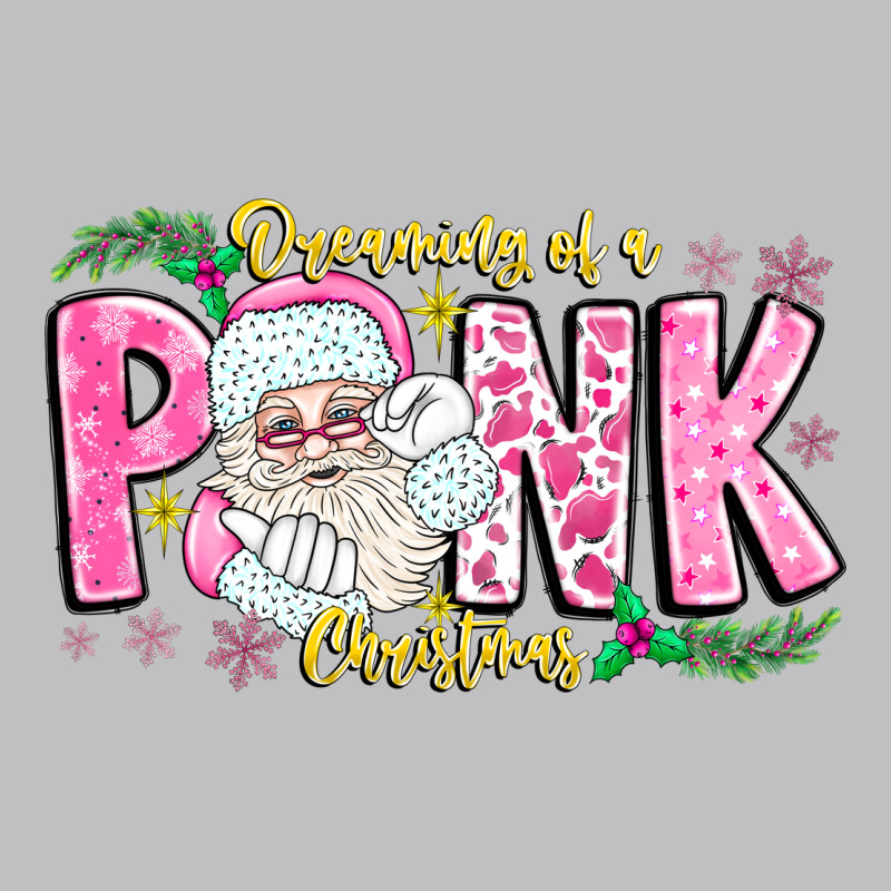 Dreaming Of A Pink Christmas Long Sleeve Tee by CowhideDigitalArt | Teevron