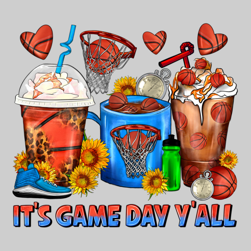 It's Game Day Y'all Basketball Coffee Cups Premium Tee by FaDigitalArtStudio | Teevron