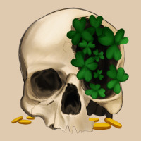 St Patrick's Day Skull With Clovers Heavyweight Sweatshirt | Teevron
