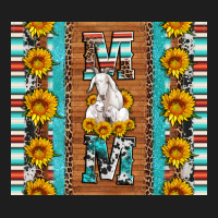 Goat Family Mom Sunflowers Serape Leopard Cowhide Tumbler Classic Tee | Teevron