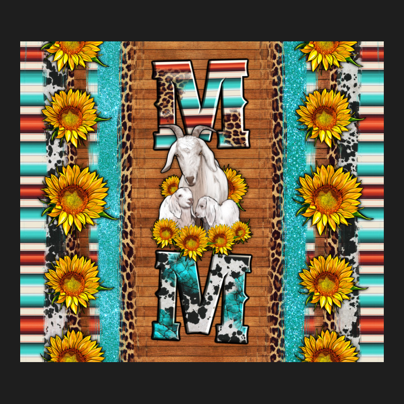 Goat Family Mom Sunflowers Serape Leopard Cowhide Tumbler Classic Tee by Artiststas | Teevron