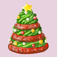 Green Chocolate Christmas Cookie Cake Ladies Tee | Teevron