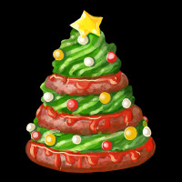 Green Chocolate Christmas Cookie Cake Ladies Tee | Teevron