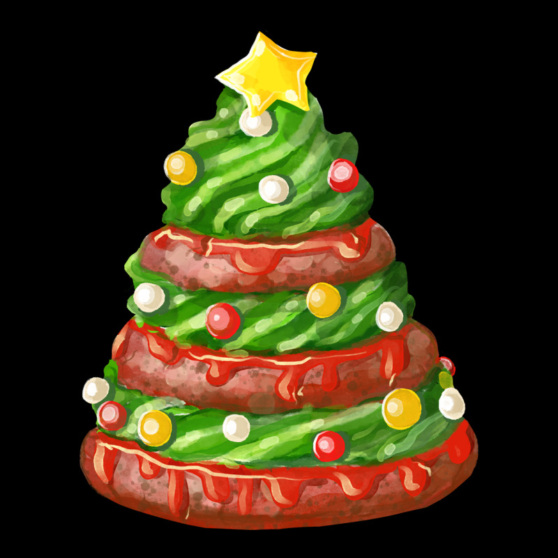 Green Chocolate Christmas Cookie Cake Ladies Tee by FaDigitalArtStudio | Teevron