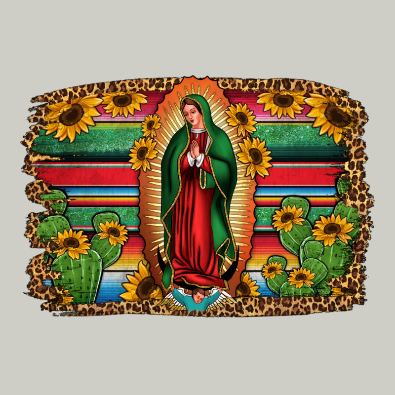 Lady Of Guadalupe Serape Background Heavyweight Hoodie by Jasminsmagicworld | Teevron
