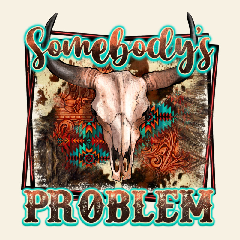 Somebody's Problem Bull Skull Vintage Tee by FaDigitalArtStudio | Teevron