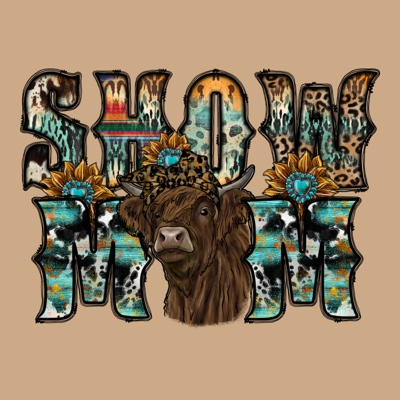 Show Mom Highland Cow Vintage Hoodie by SublimationCraftShop | Teevron