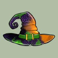 Purple Leopard Witch Hat Urban Heavy Tee | Teevron