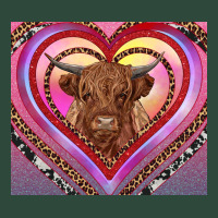 Highland Cow Valentine's Day Zipper Hoodie | Teevron