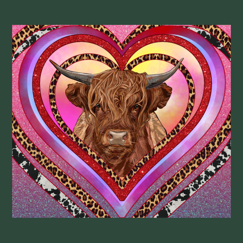Highland Cow Valentine's Day Zipper Hoodie by RanaPortraitStore | Teevron
