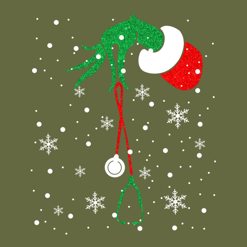 Newchristmas Grinch Hand Holding A Stethoscope Long Sleeve Tee by linhVisuals | Teevron