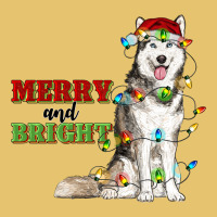 Merry And Bright Husky Premium Sweatshirt | Teevron