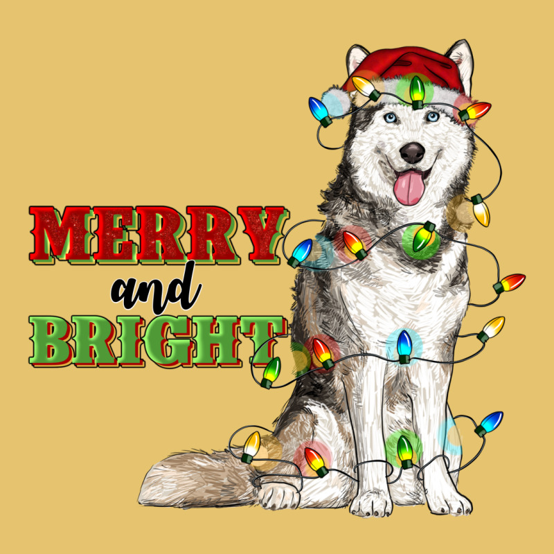 Merry And Bright Husky Premium Sweatshirt by RanaPortraitStore | Teevron
