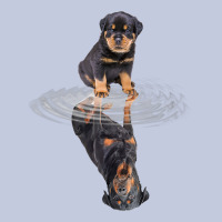Rottweiler Reflection T Shirt Funny Father's Day Dog Gifts Long Sleeve Tee | Teevron