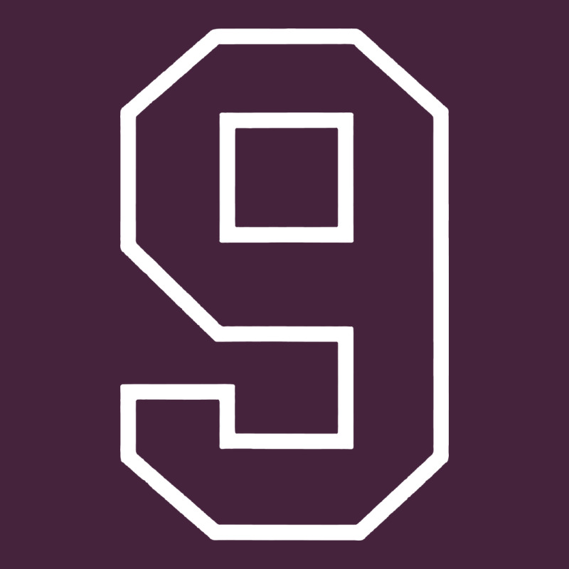 Number #9 Sports Jersey Uniform Long Sleeve Tee by linhVisuals | Teevron