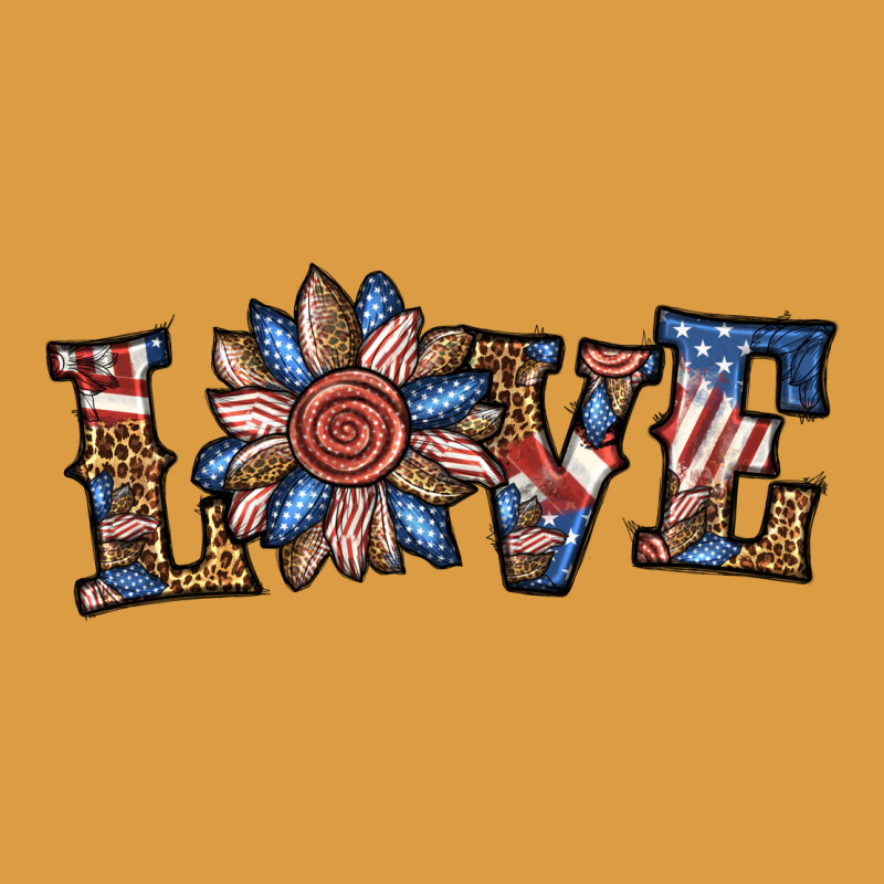 Love American Sunflower Urban Heavy Tee by BundleAndBundleShop | Teevron