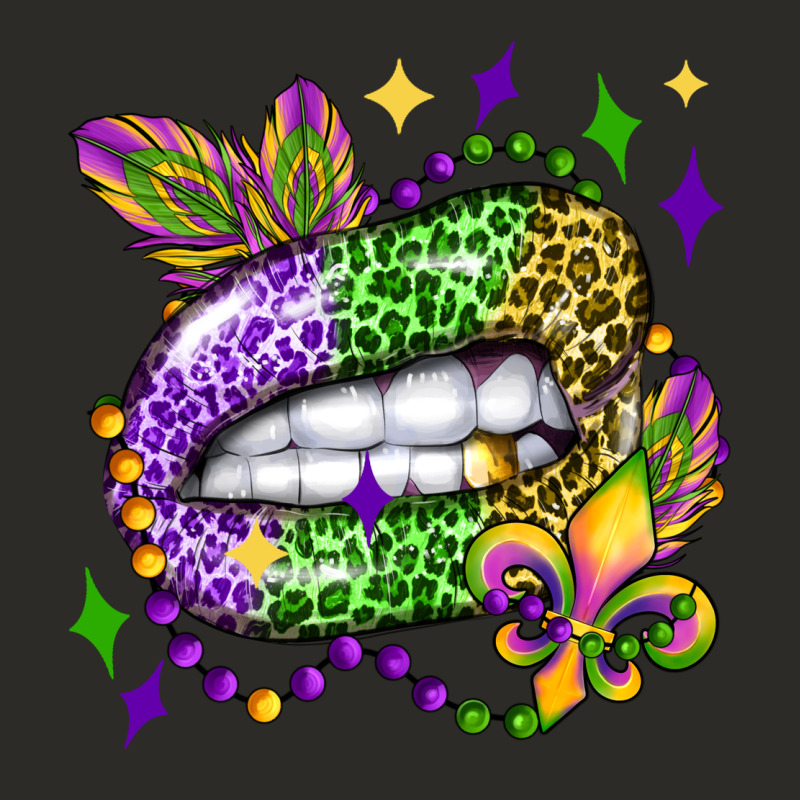 Mardi Gras Lip Olivia Heavy Core Tee by OliviaCreatesArt | Teevron