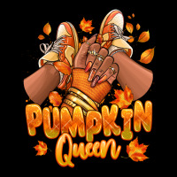 Pumpkin Queen Fall Black Girl Sneakers Heavyweight Sweatshirt | Teevron
