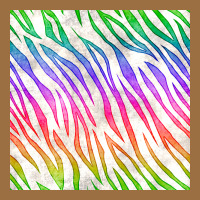 Watercolor Rainbow Zebra Seamless Pattern Vintage Tee | Teevron