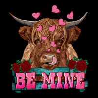 Be Mine Highland Cow Zipper Hoodie | Teevron