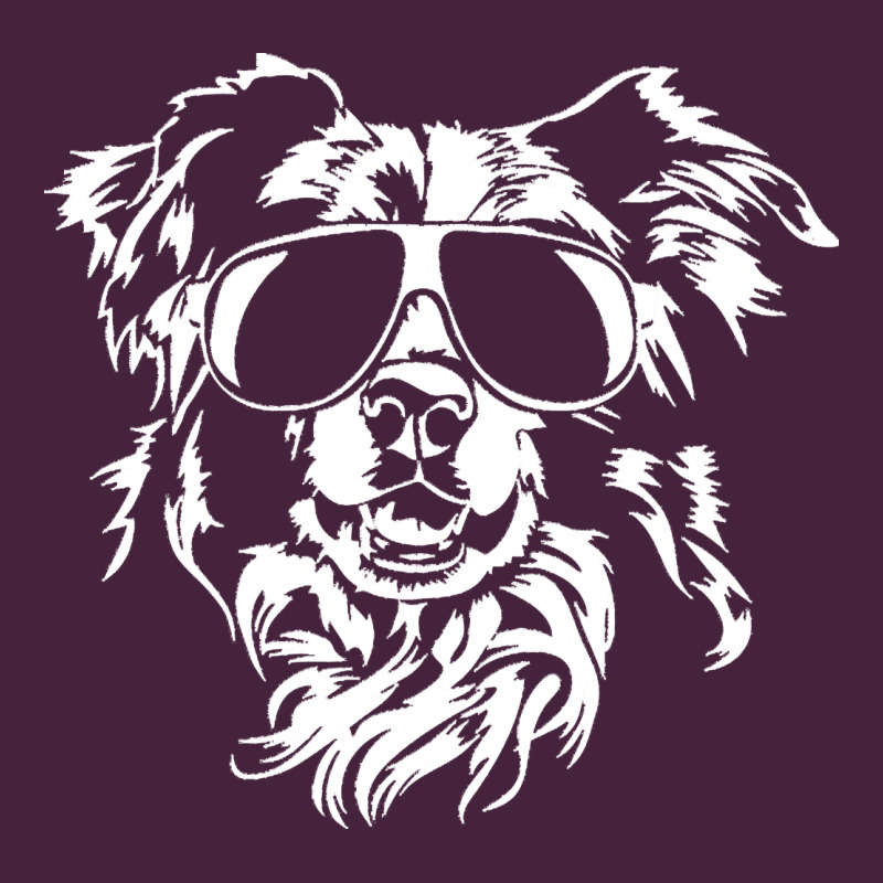 Border Collie Dog T  Shirt Border Collie With Sunglasses Cool Dog T  S Long Sleeve Tee by linhVisuals | Teevron