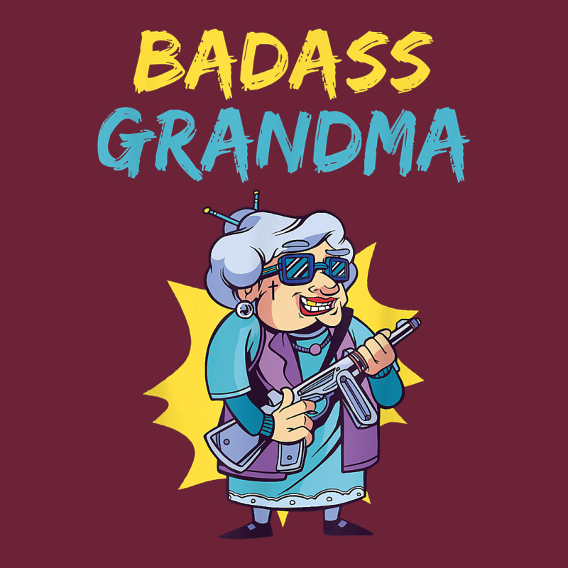 Badass Grandma Family Mother Grandma T Shirt Long Sleeve Tee by linhVisuals | Teevron