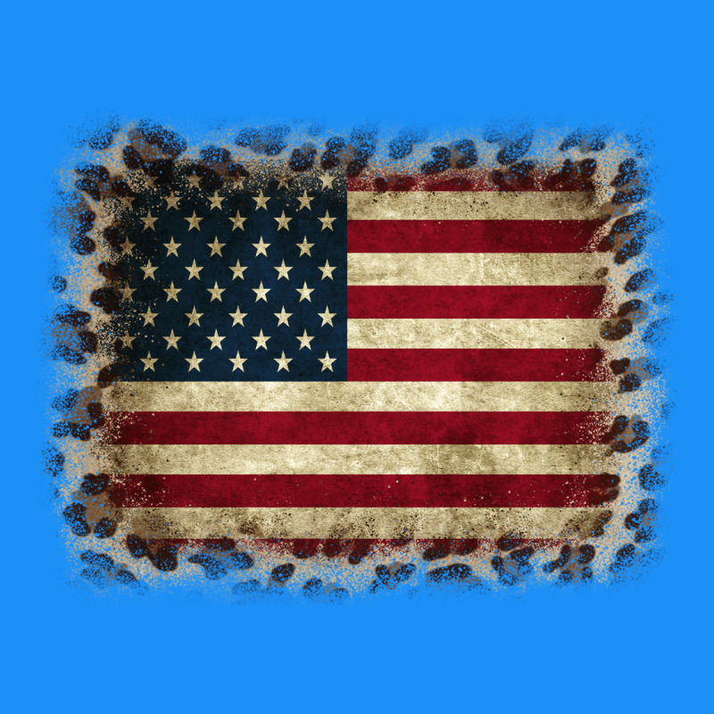 America Flag And Leopard Classic Tee by CowCowDesign | Teevron