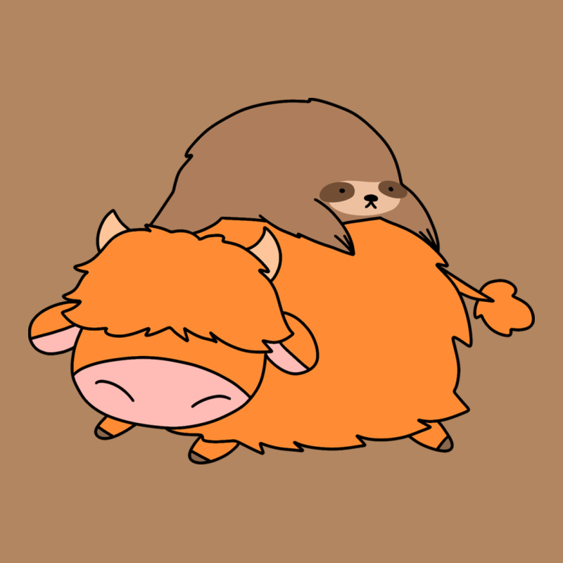 Sloth And Highland Cow Long Sleeve Tee by linhVisuals | Teevron