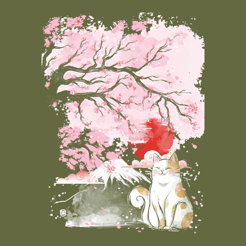 Japan T  Shirt Sakura Cat T  Shirt Long Sleeve Tee by linhVisuals | Teevron