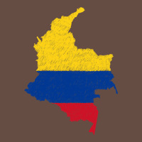 Colombia Flag Map Drawing Line Art Long Sleeve Tee | Teevron