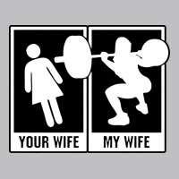 Your Wife My Wife Weightlifting Long Sleeve Tee | Teevron
